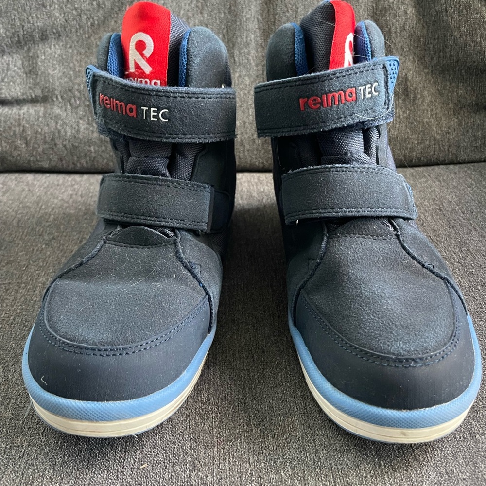 Reima TEC Kids' Navy High-Top Sneakers